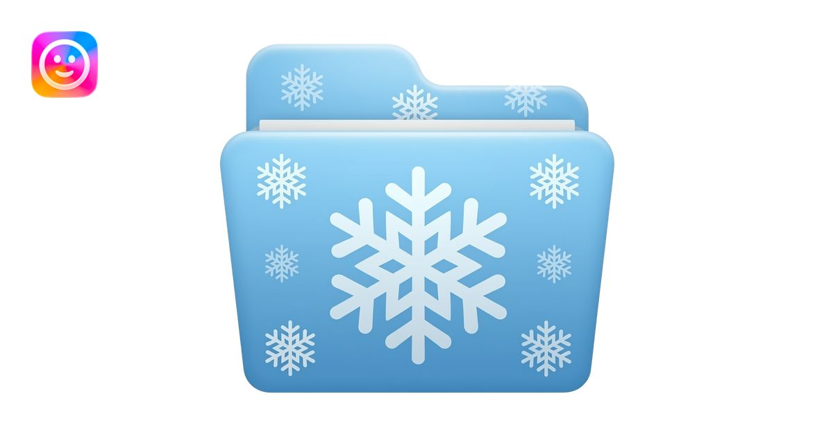 folder Snowflake emoji | AI Emoji Generator