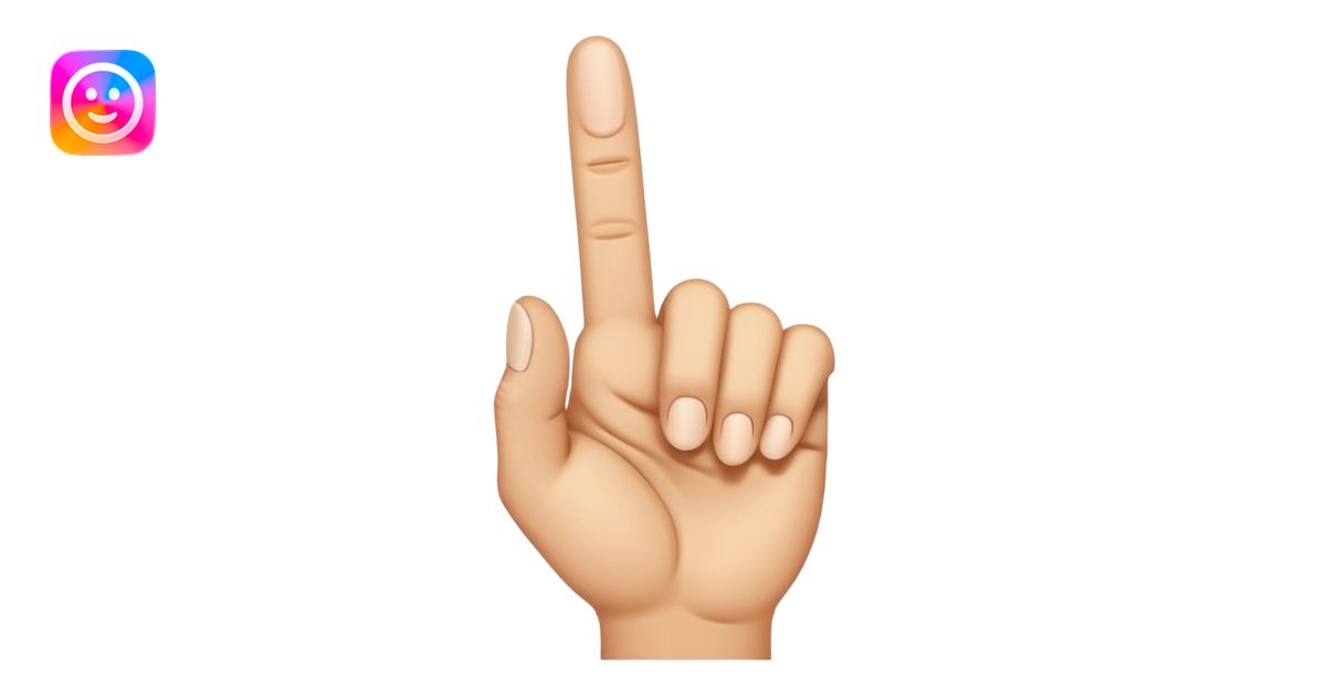 middle finger hand, cartoon exaggerated emoji | AI Emoji Generator