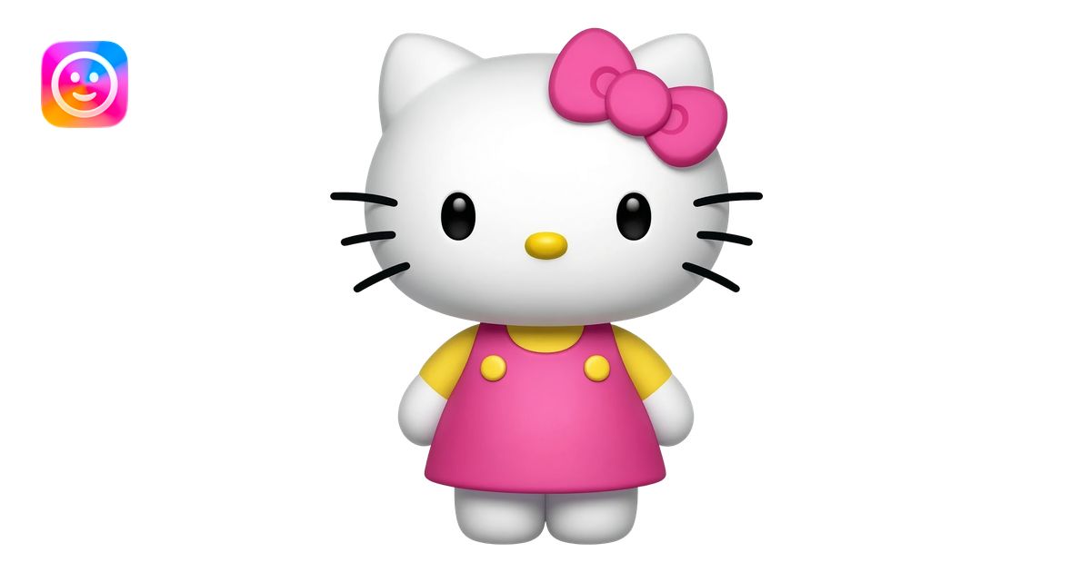 hello kitty as unseen poetry emoji | AI Emoji Generator