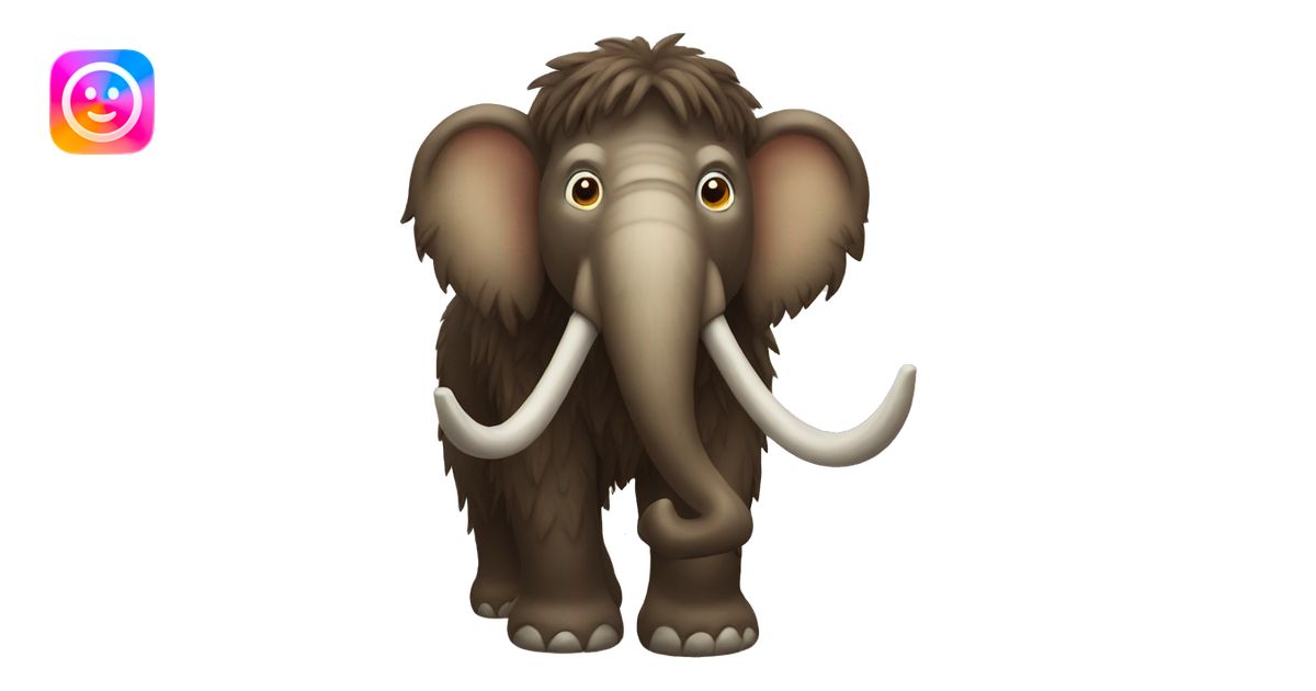 wolly mammoth emoji | AI Emoji Generator