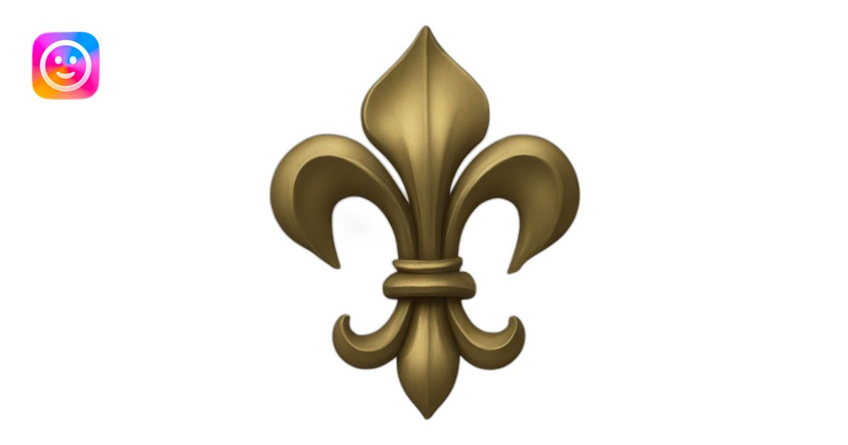 Fleur de lys emoji | AI Emoji Generator