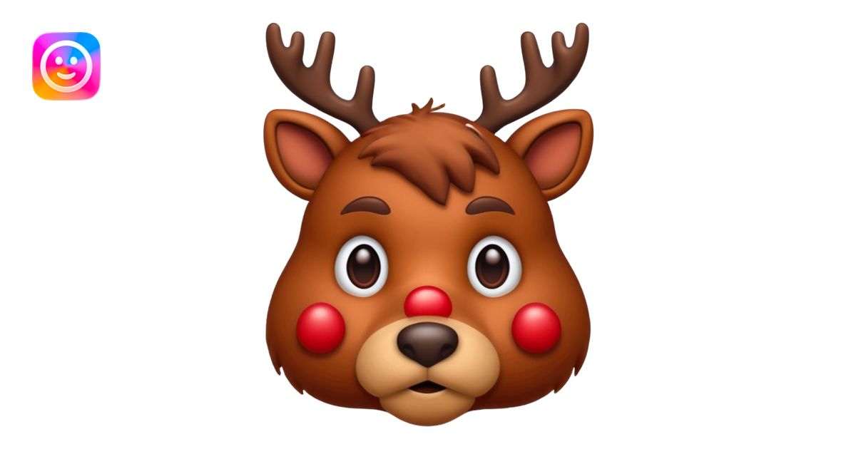 sad rudolph emoji | AI Emoji Generator