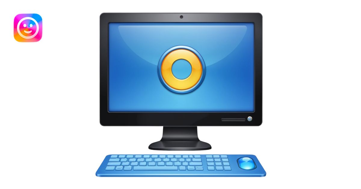 computer with blue taskbar and start button referencing Windows XP ...