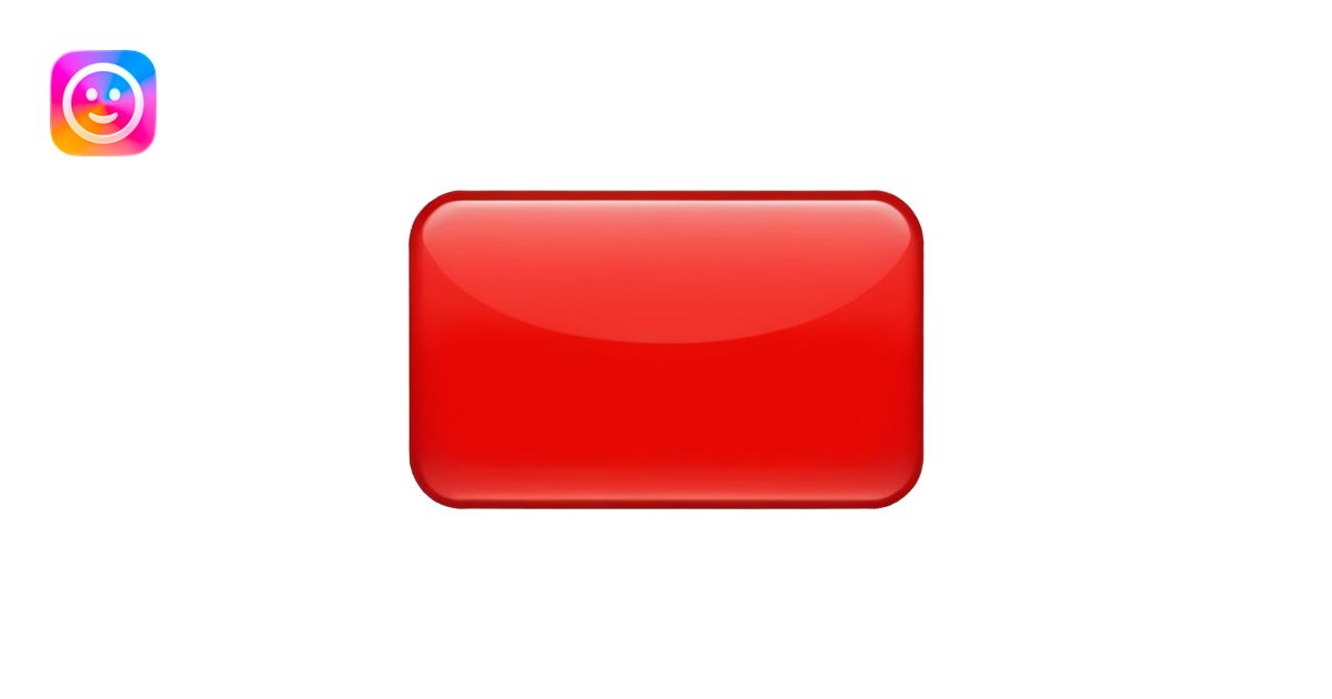red sign without text emoji | AI Emoji Generator