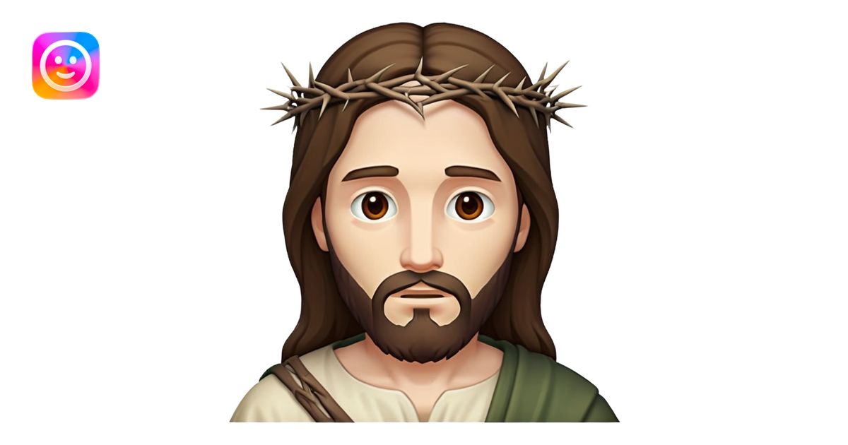 Jesus with Thorns emoji | AI Emoji Generator