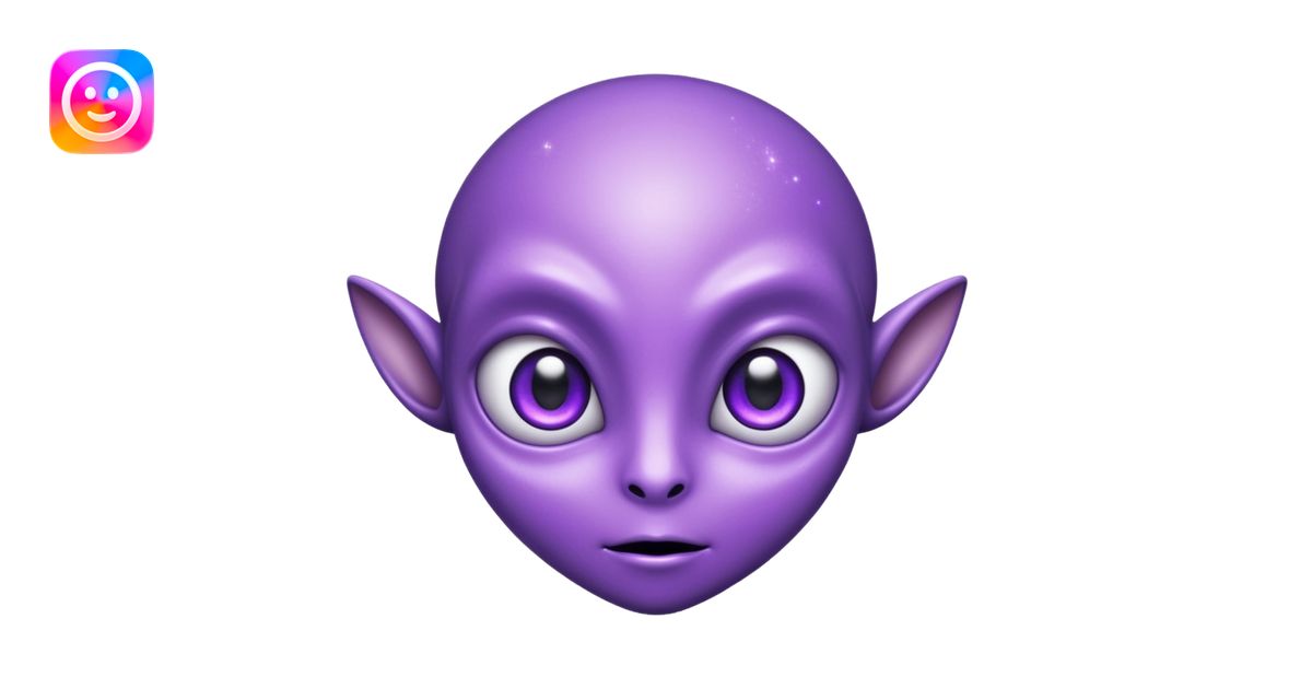glitter-purple-alien-emoji-ai-emoji-generator