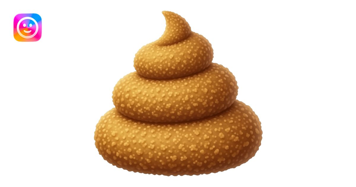 chicken nuggets made out of poop emoji | AI Emoji Generator