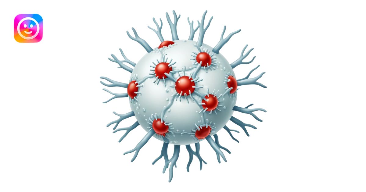 Immune system with white blood cells fighting virus emoji | AI Emoji ...