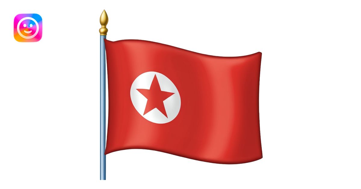 North Korea Flag emoji AI Emoji Generator