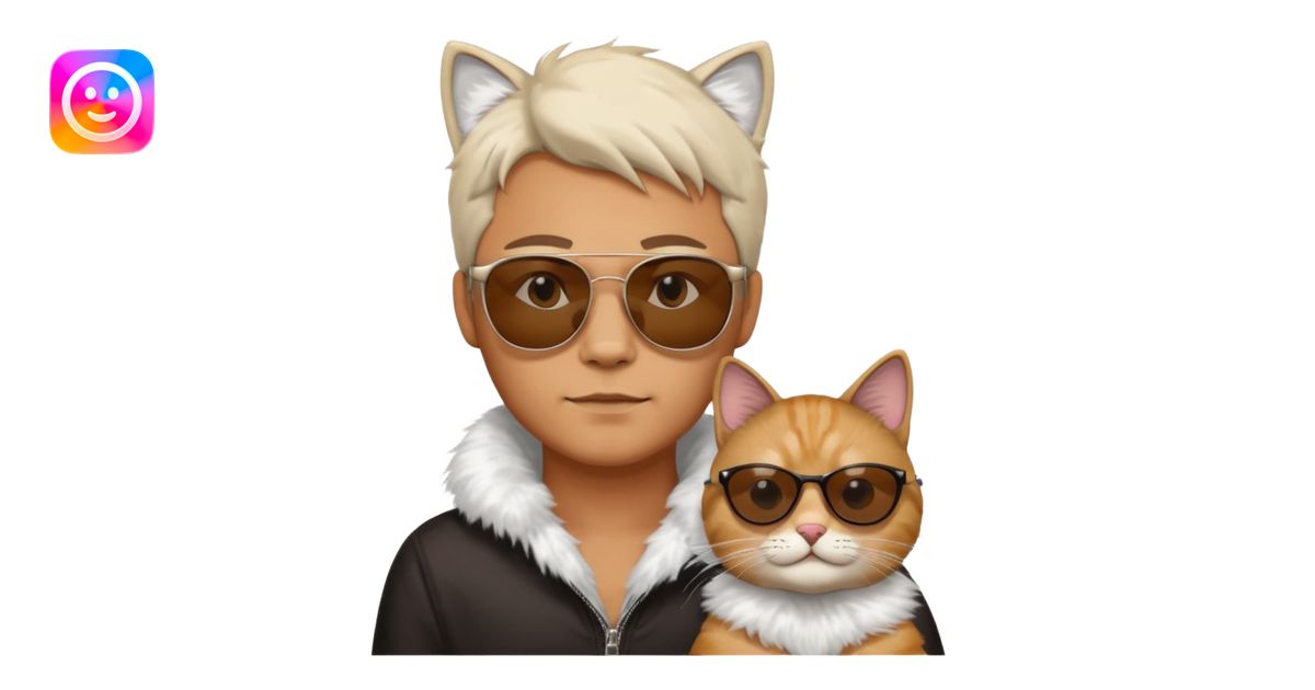 Can you make these emojis one 😎😼 emoji | AI Emoji Generator