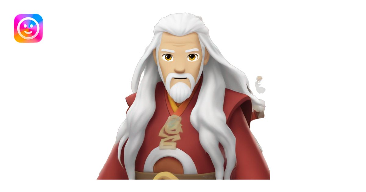 avatar roku from avatar the last airbender. he is a white older man ...