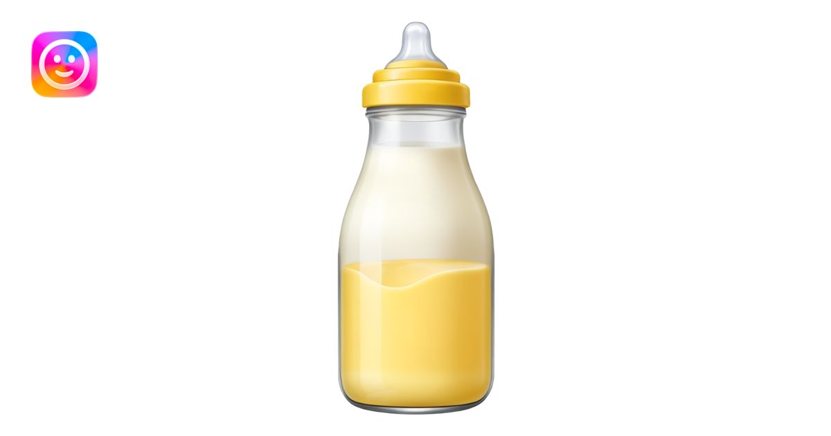 baby Milk bottle yellow emoji | AI Emoji Generator