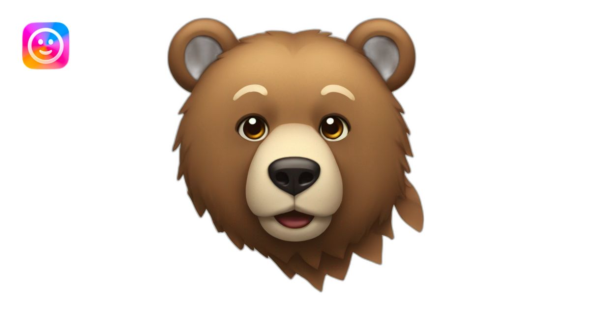 Urso bolado emoji | AI Emoji Generator