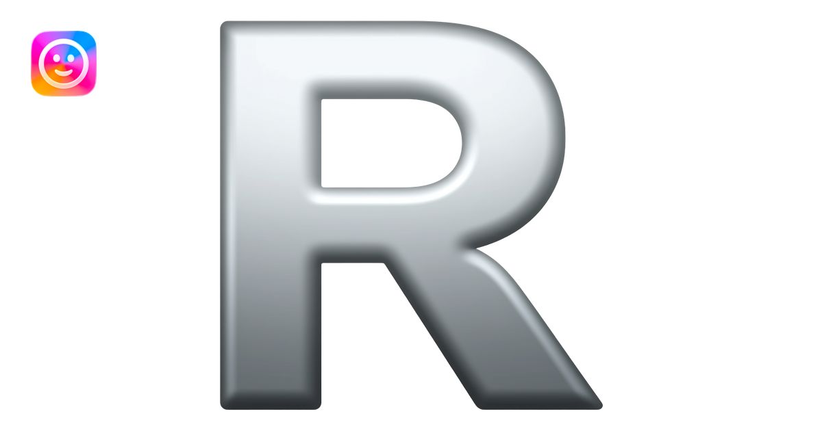 R emoji | AI Emoji Generator