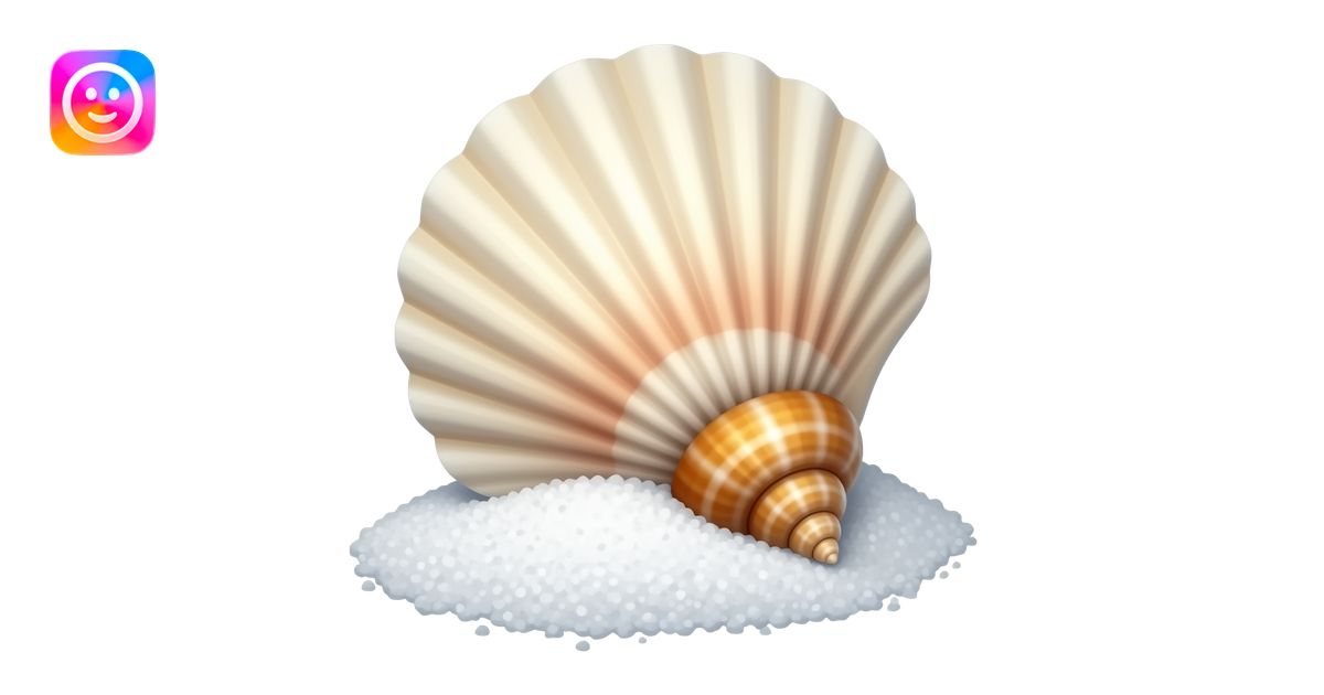 seashells salt beach emoji | AI Emoji Generator