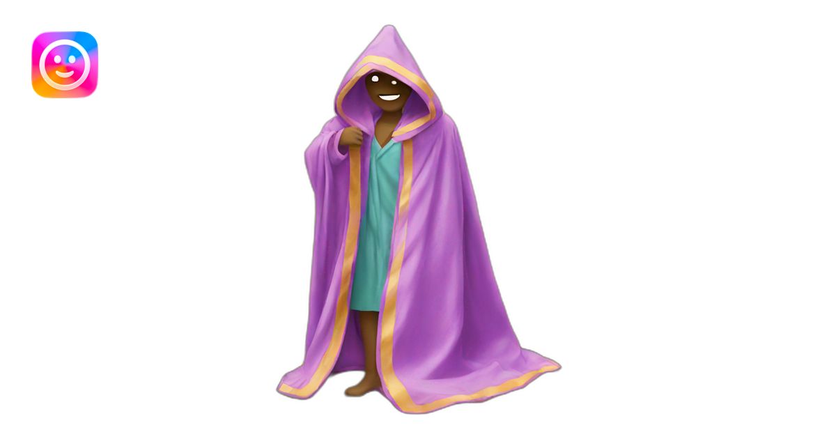Emoji with colorful robe in the field emoji | AI Emoji Generator