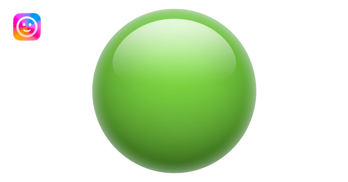 green color in circle emoji | AI Emoji Generator