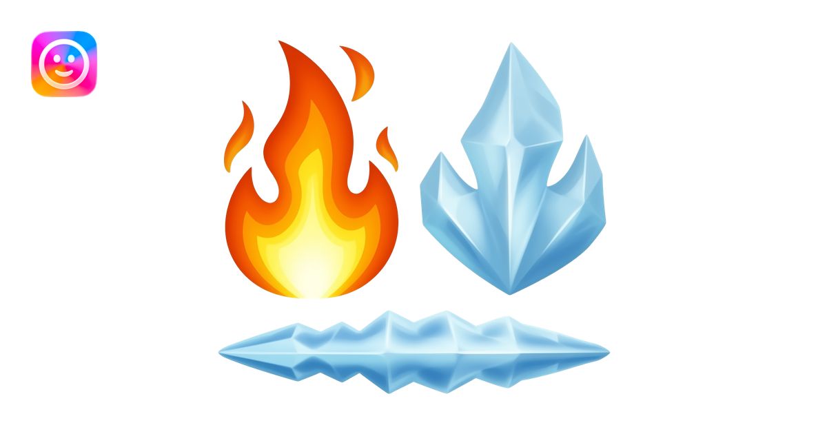 fire and ice emoji | AI Emoji Generator