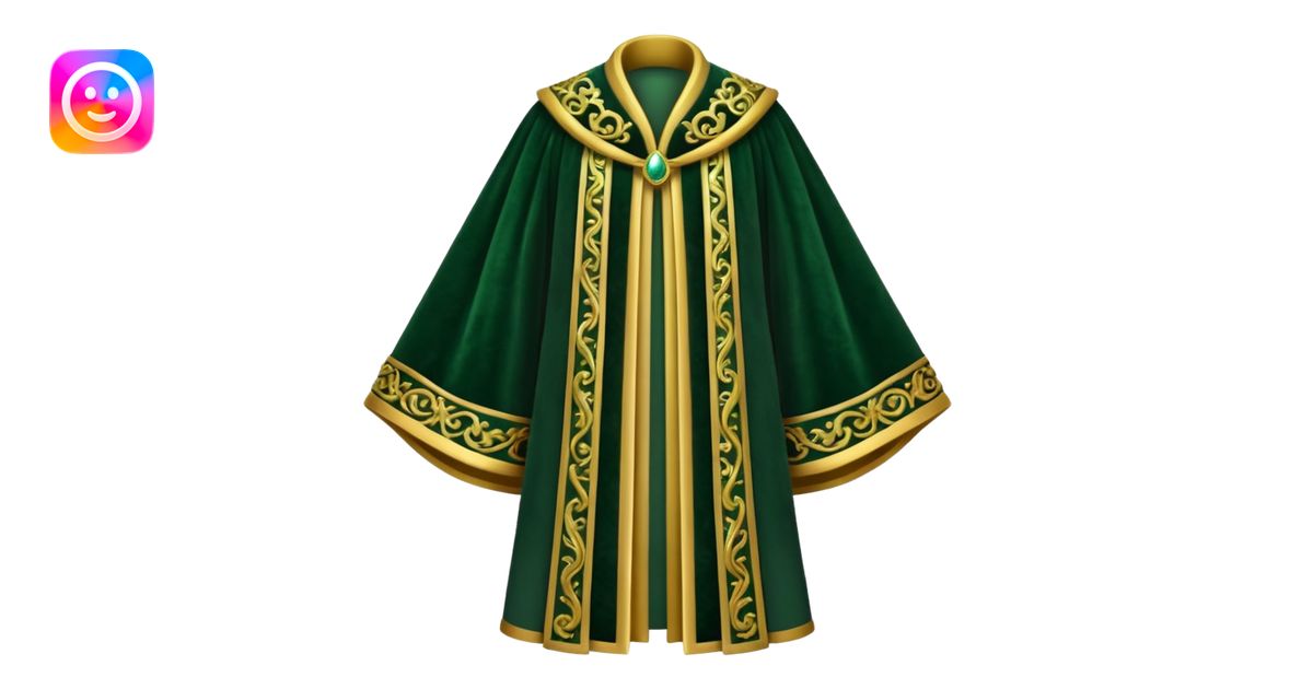 dark green Royal Robes emoji | AI Emoji Generator