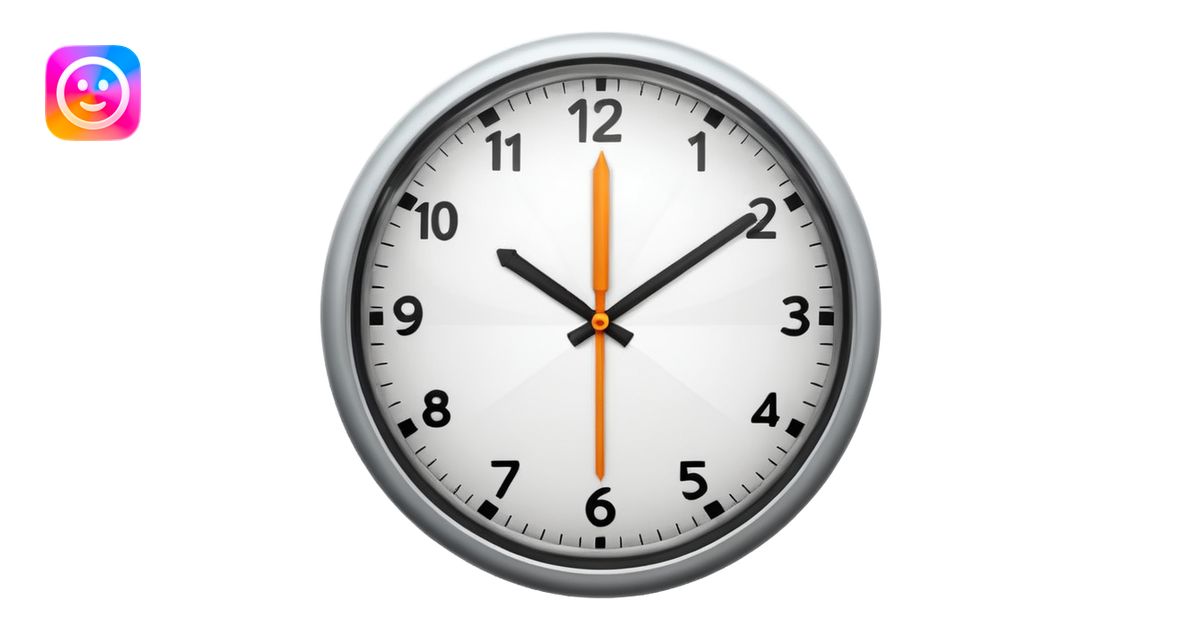 Clock it emoji | AI Emoji Generator