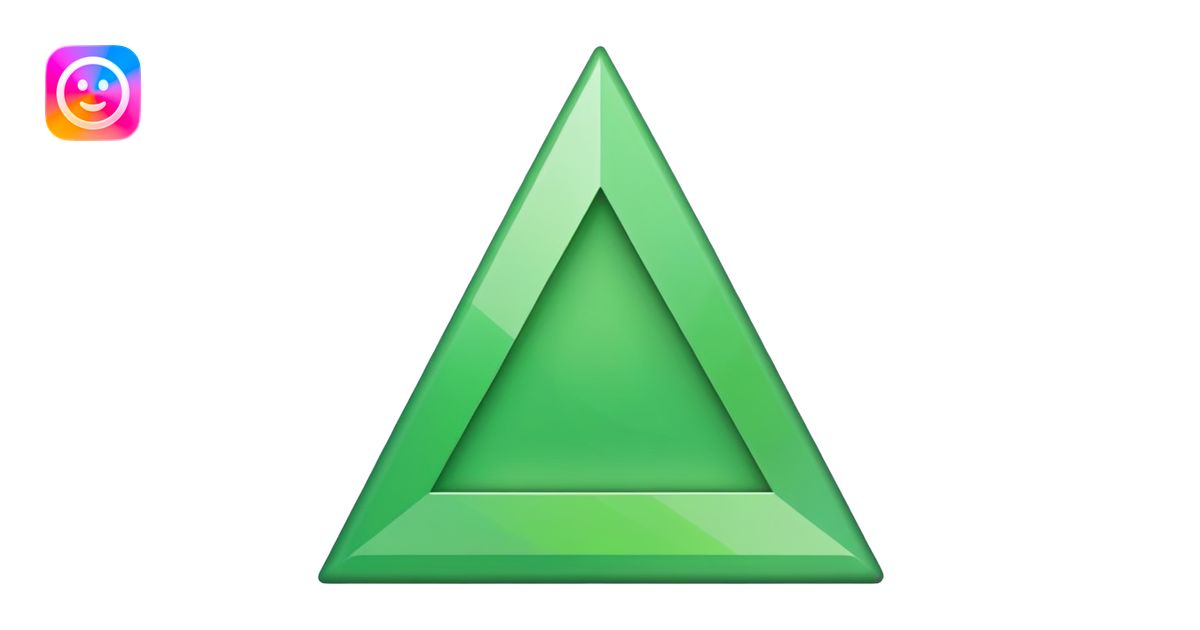 green upwards triangle emoji | AI Emoji Generator