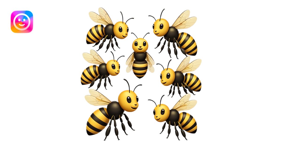 bees emoji | AI Emoji Generator