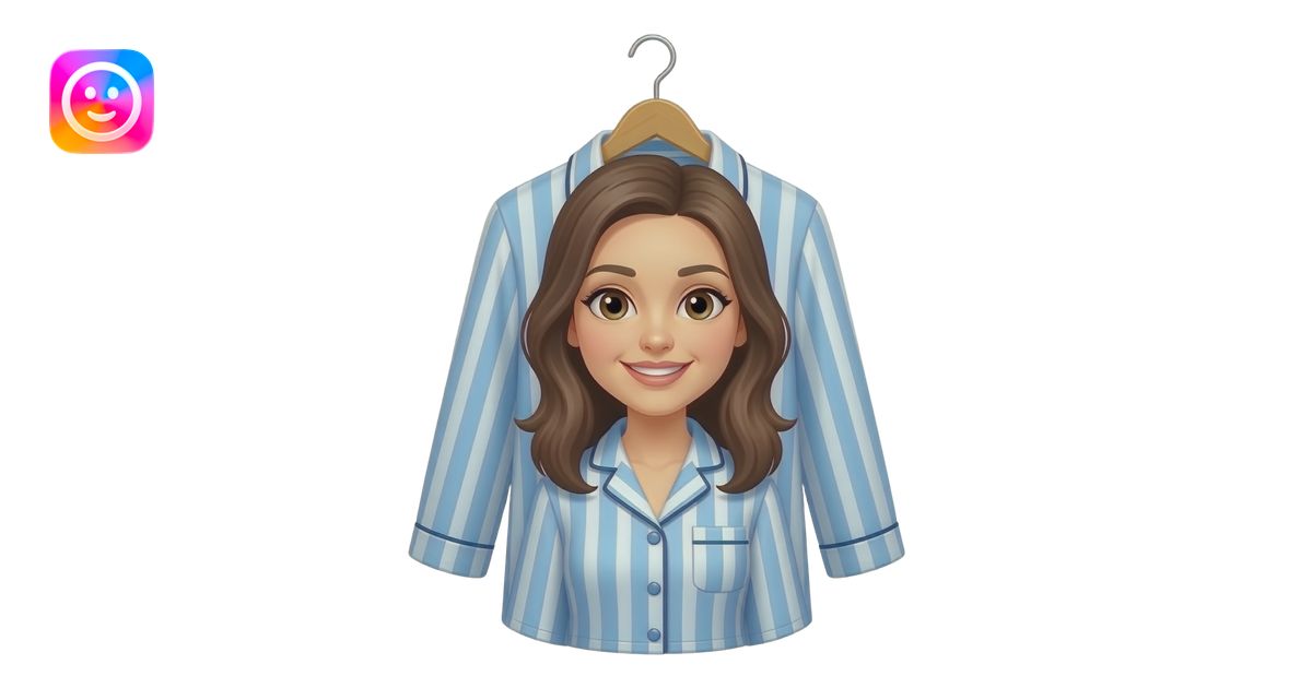 women pijama hanger emoji | AI Emoji Generator