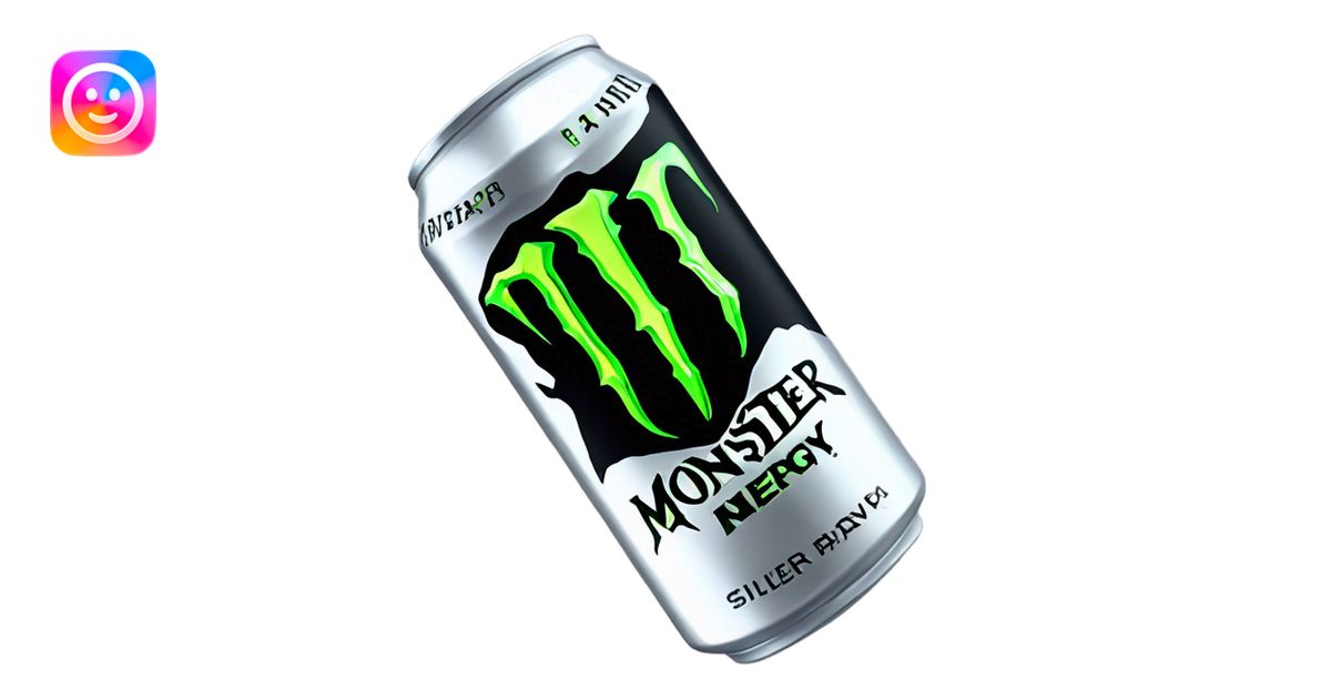 silver can monster energy drink emoji | AI Emoji Generator