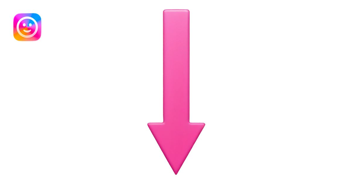 Right arrow in pink emoji | AI Emoji Generator