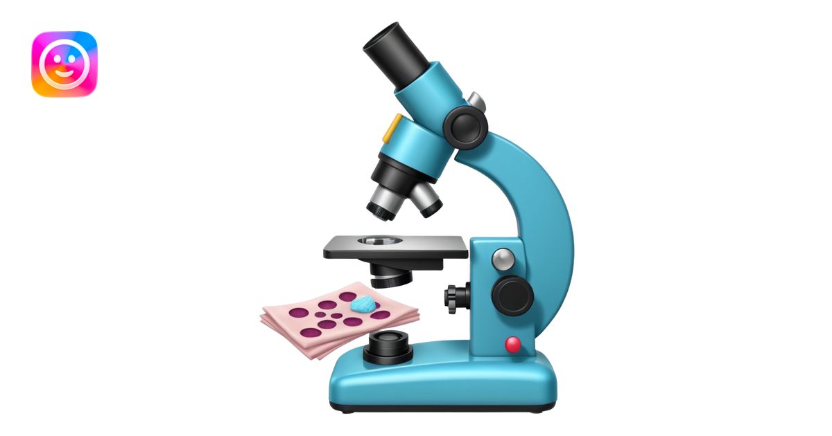 microscope and tissue sample histology emoji | AI Emoji Generator