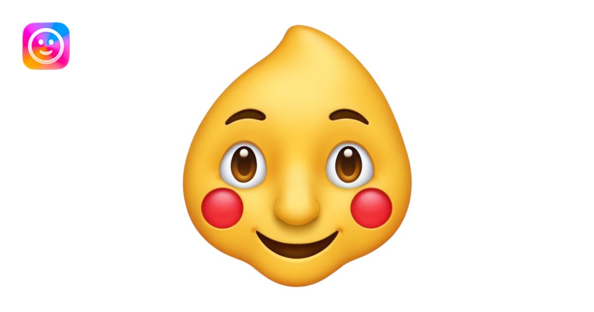 simple low-detail nose emoji, plastic toy-like look, smooth material ...