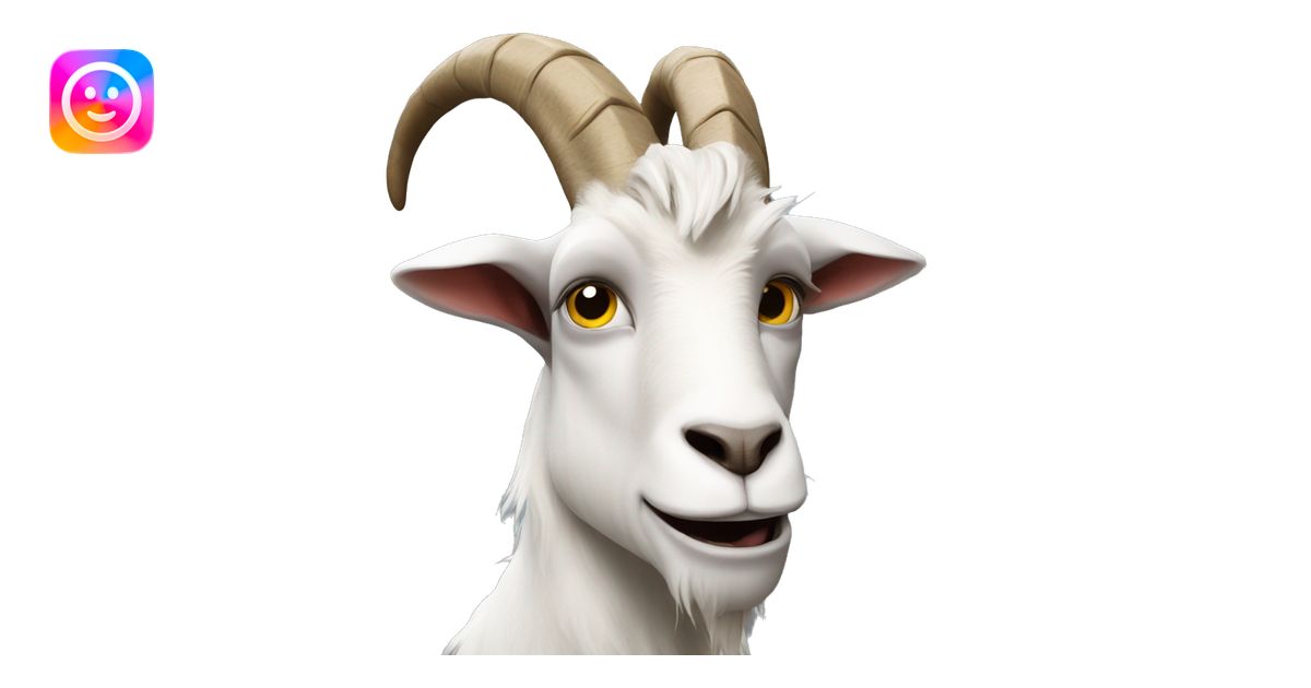 goat looking strong, evil and rageous emoji | AI Emoji Generator