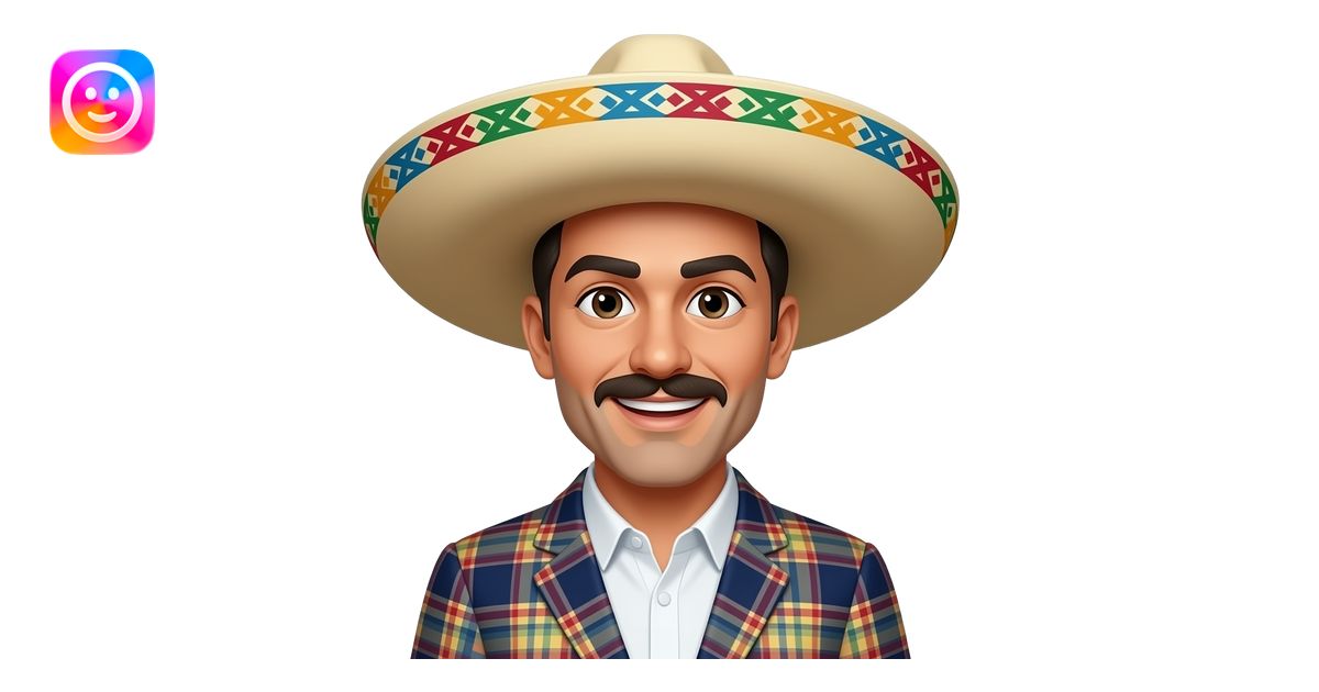 A Mexico man saying what's happening emoji | AI Emoji Generator