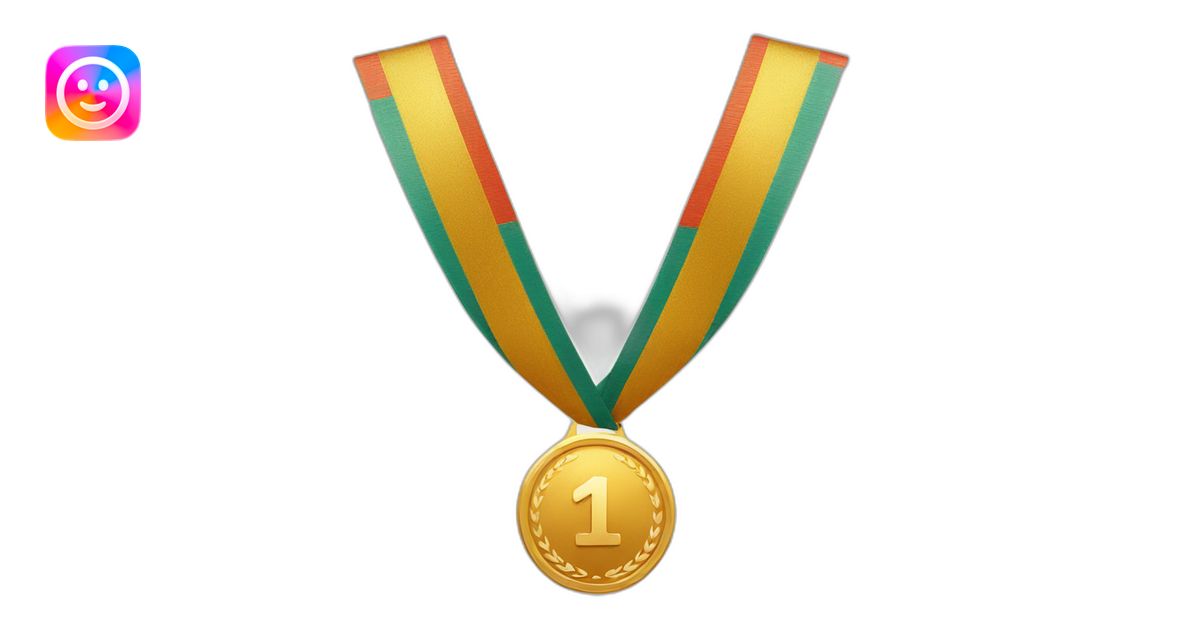 Gold 1st place medal emoji | AI Emoji Generator