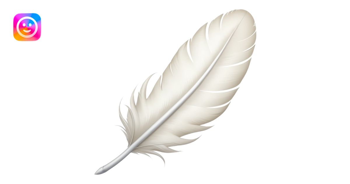 white feather emoji | AI Emoji Generator