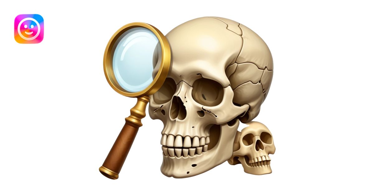 An icon showing a skull and ancient artifacts, representing ...