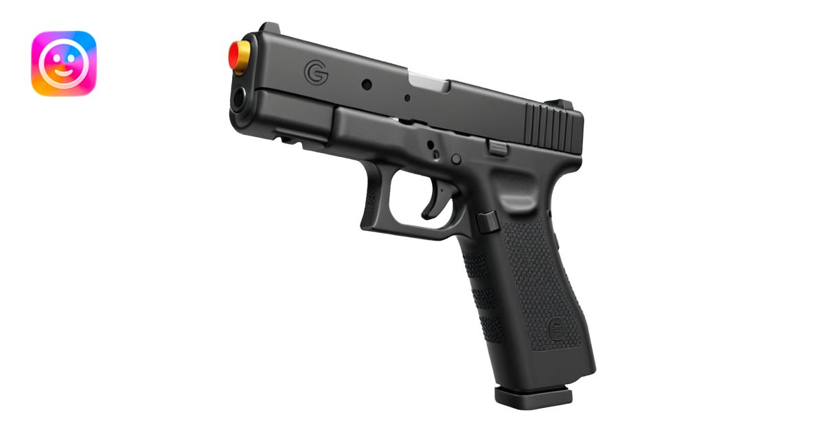 Gen 5 Glock with a Switch button on the back emoji | AI Emoji Generator