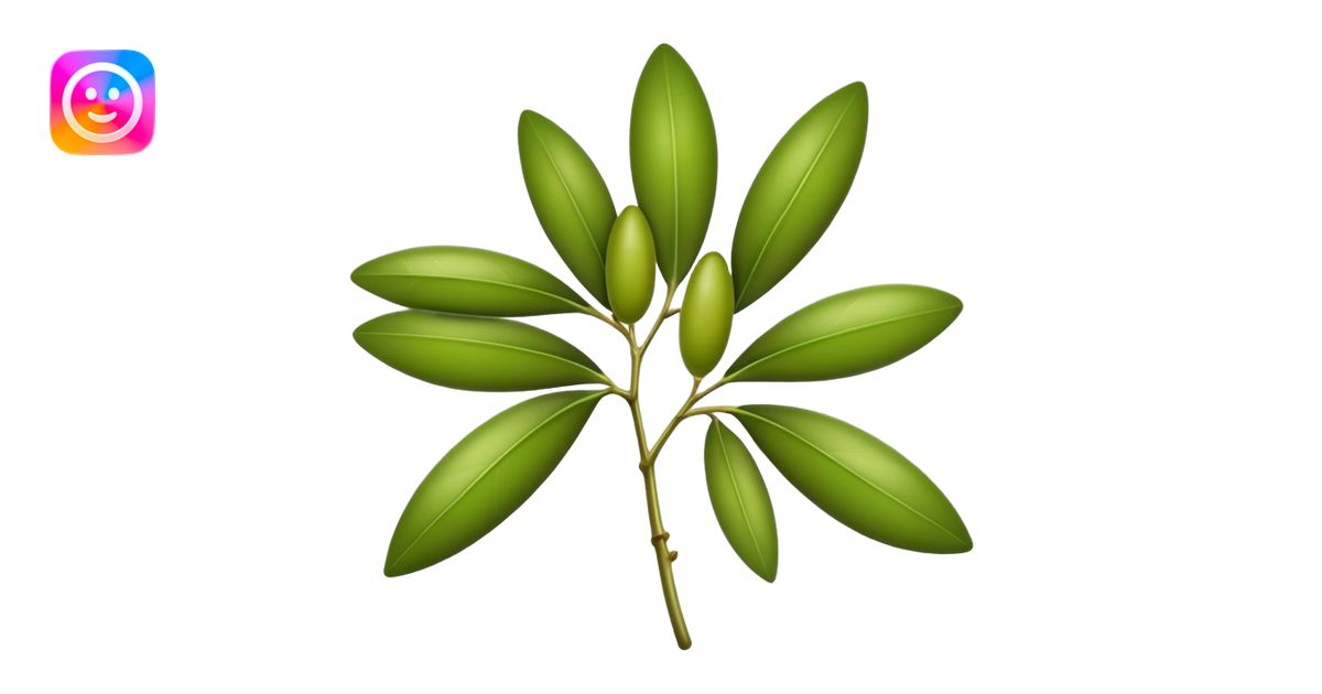 Olive leaf emoji | AI Emoji Generator