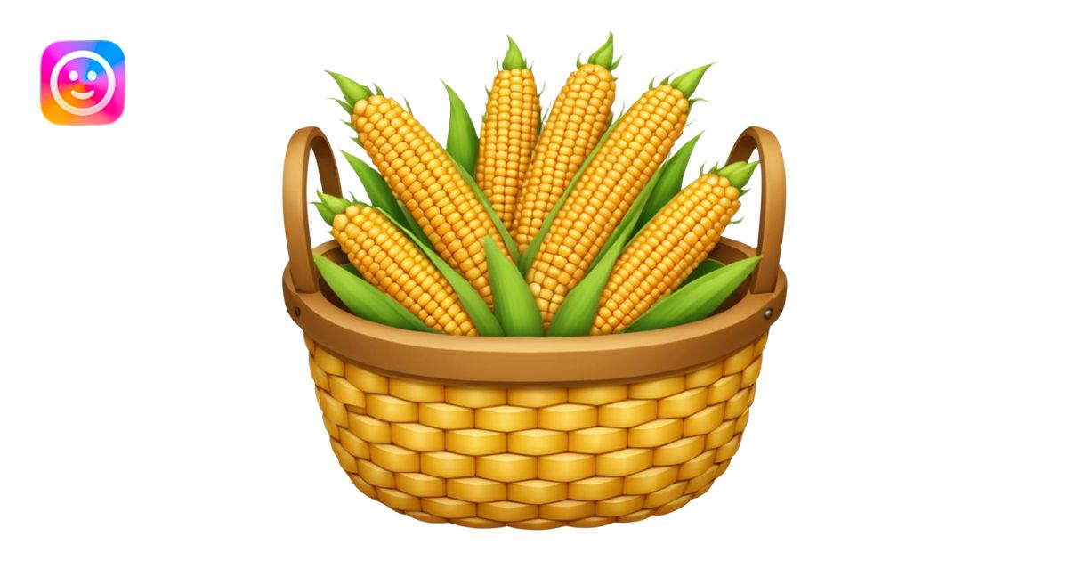 corn grain basket emoji | AI Emoji Generator