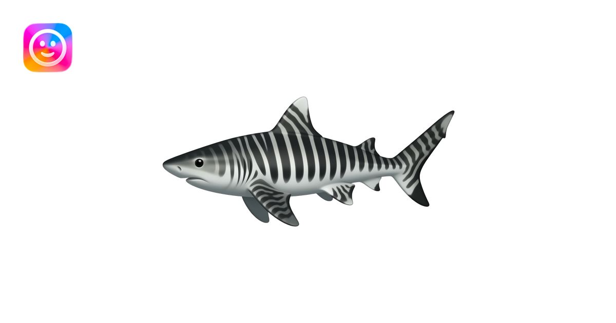 Realistic accurate zebra shark emoji | AI Emoji Generator