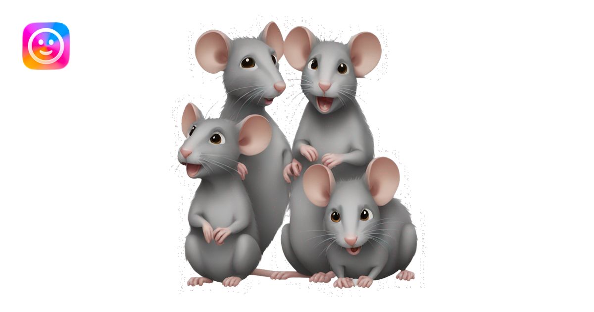 four rats emoji | AI Emoji Generator