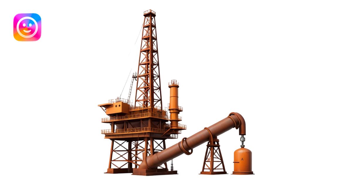 oil rig and gas pipeline emoji | AI Emoji Generator