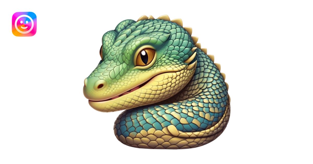 Meme-Worthy cute Sleeping Monitor Lizard Portrait Emoji, Head resting ...