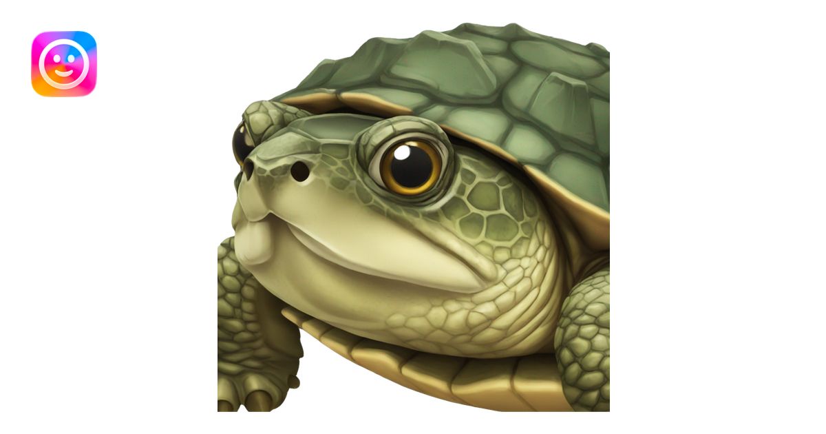 Snapping Turtle emoji | AI Emoji Generator