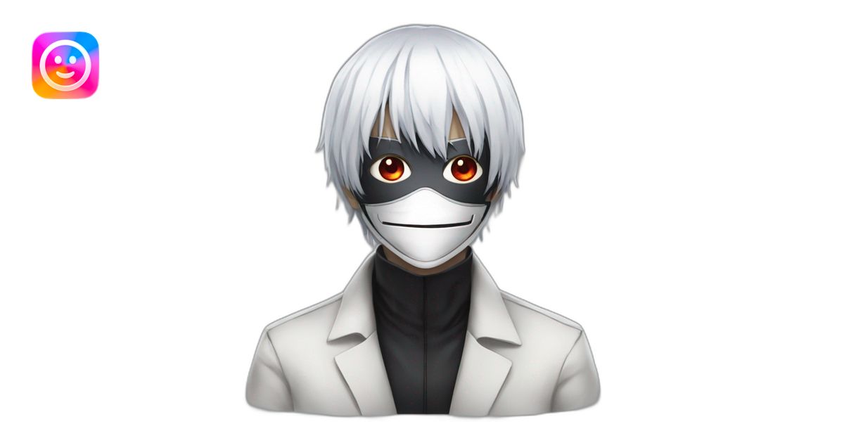 Kaneki tokyo ghoul emoji | AI Emoji Generator