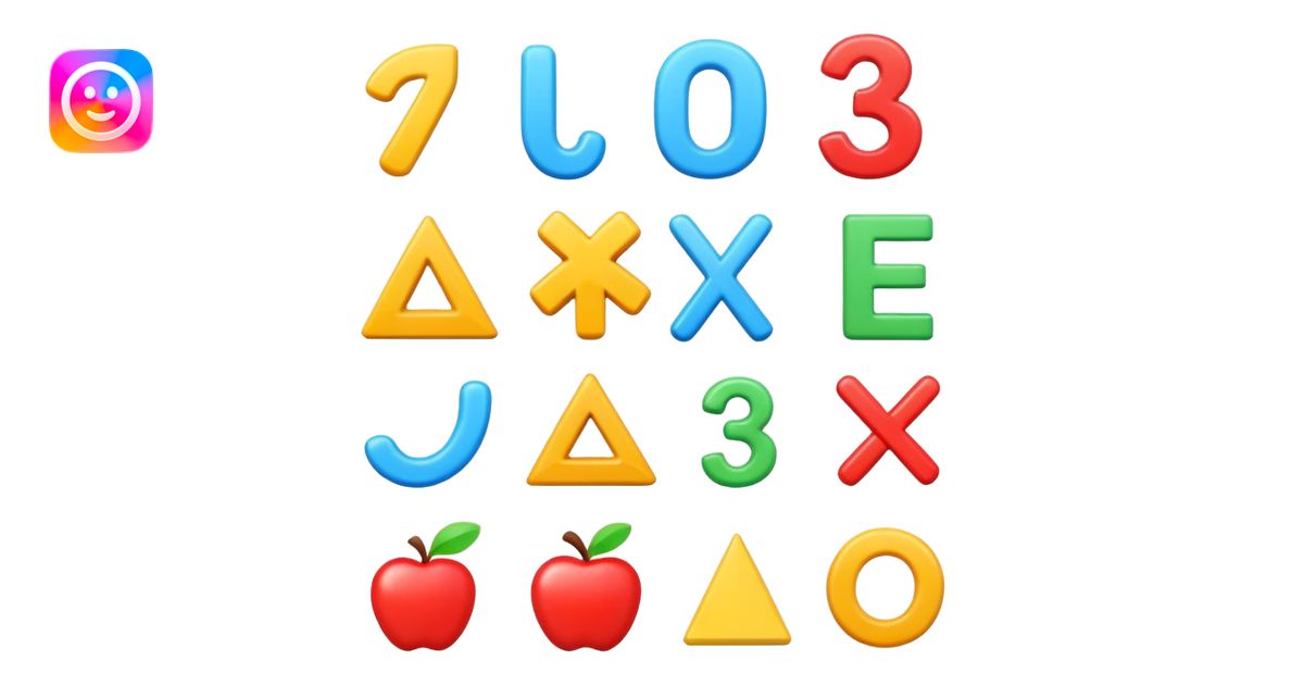 Cute math symbols emoji | AI Emoji Generator