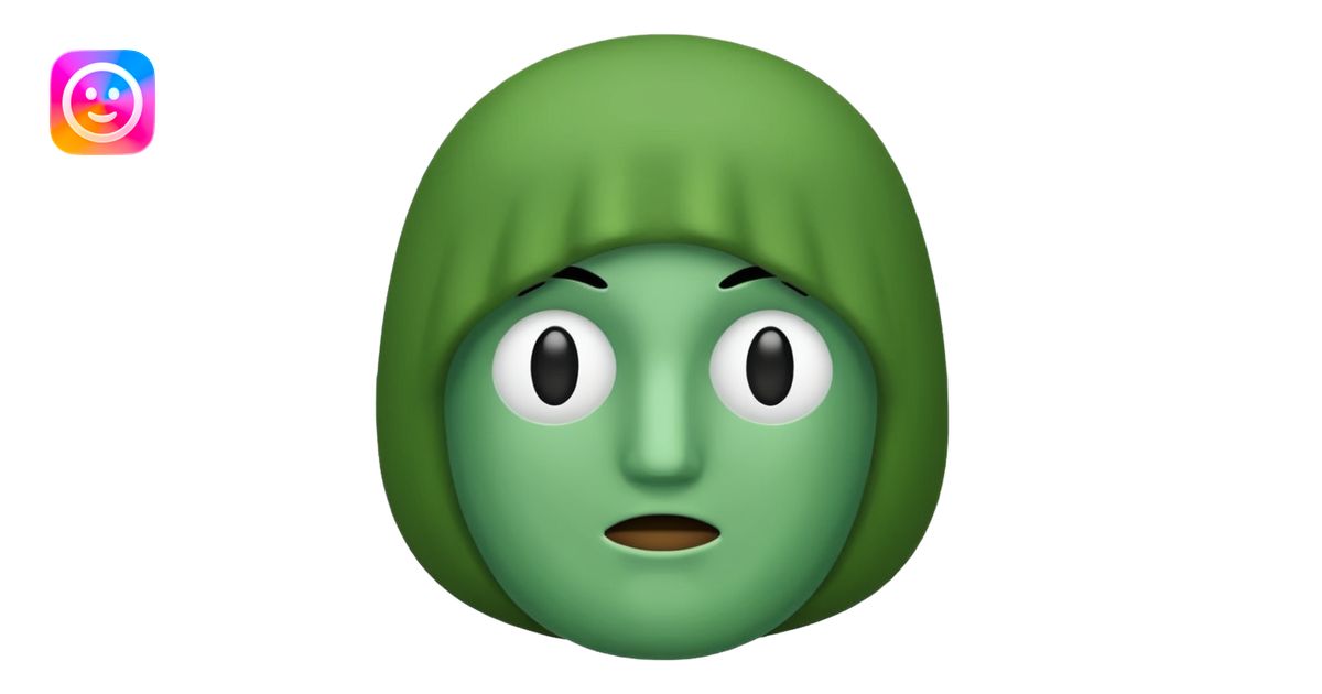 a green brocli with no face emoji | AI Emoji Generator
