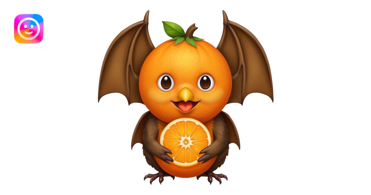 bat holding fruit emoji | AI Emoji Generator