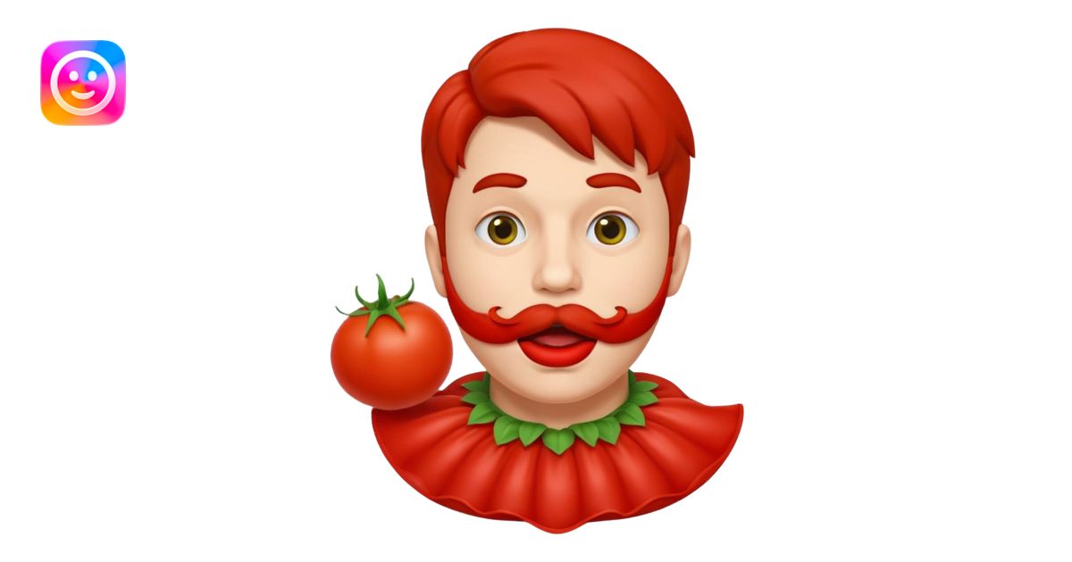 funny theater actor character who ate tomatoes, tomato sauce around ...