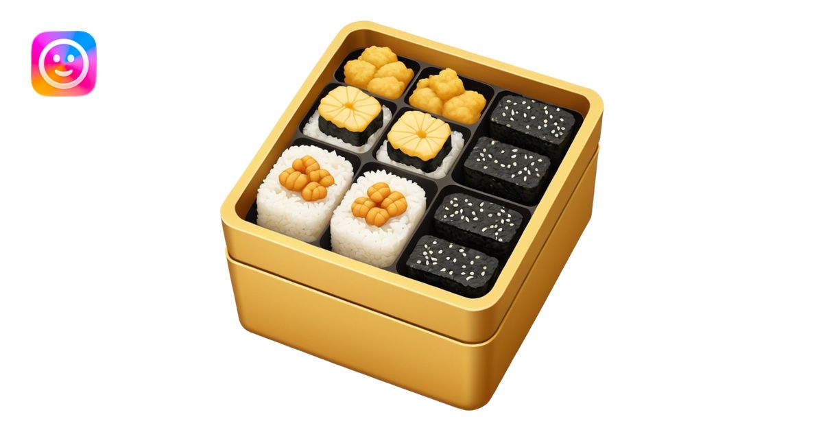 Bento box emoji | AI Emoji Generator